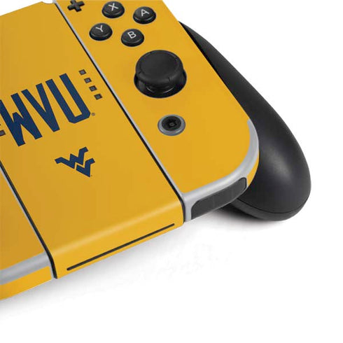 West Virginia University WVU Nintendo Switch OLED (2021) Skin
